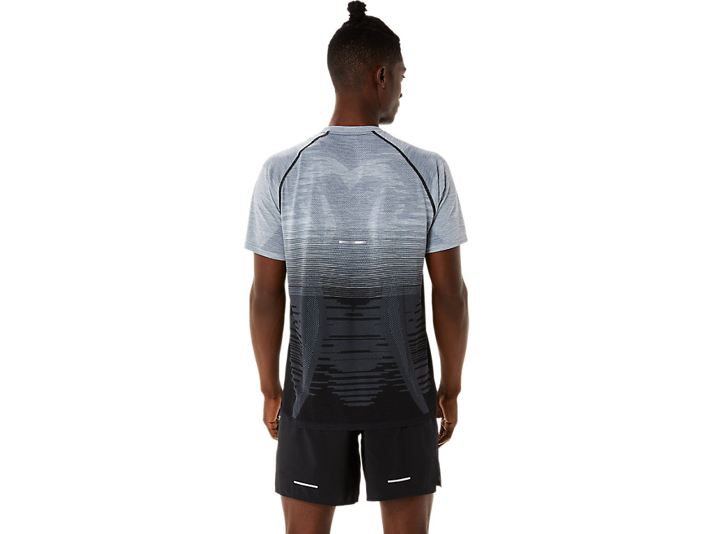 Asics Seamless Sleeve Tricko Panske Čierne Siva | 5420-HTQIF