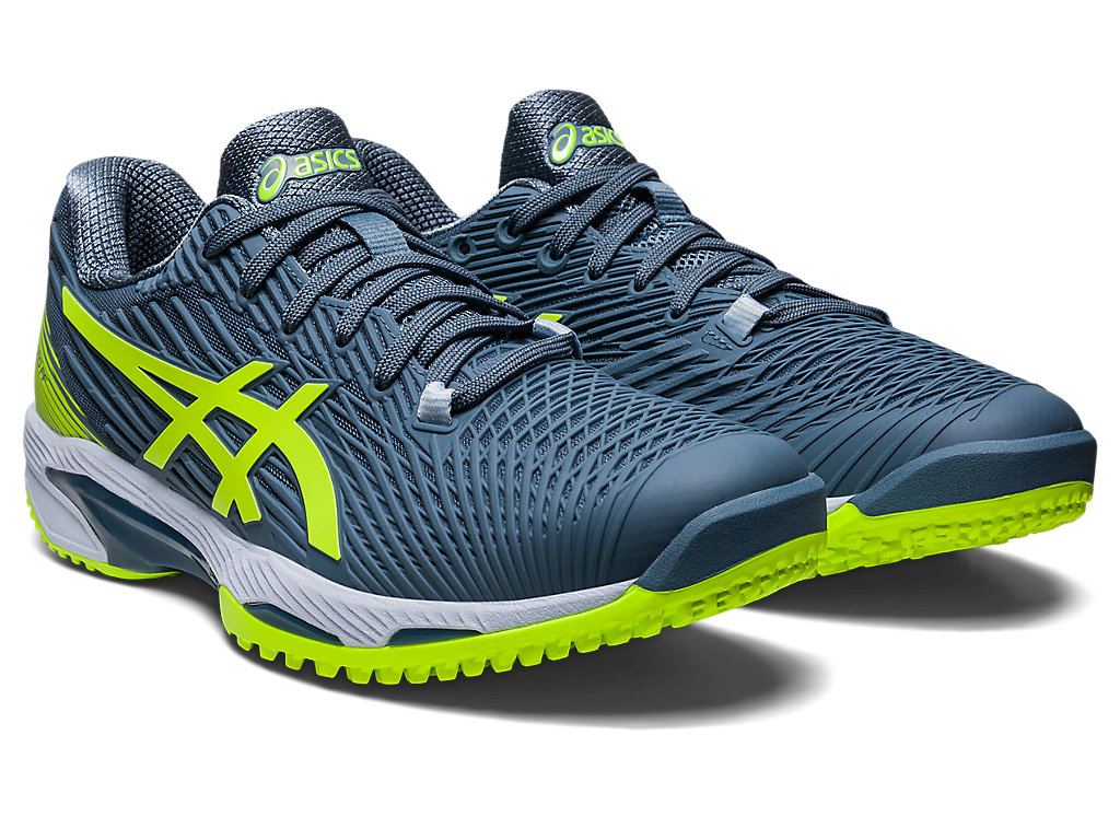 Asics Solution Speed Ff 2 Oc Tenisove Tenisky Panske Siva Modre Zelene | 5281-PLEFB