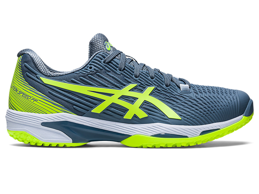 Asics Solution Speed Ff 2 Oc Tenisove Tenisky Panske Siva Modre Zelene | 5281-PLEFB