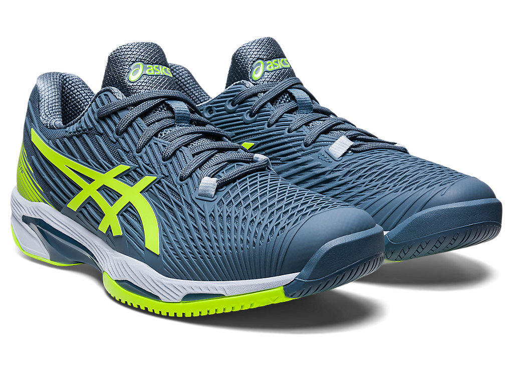 Asics Solution Speed Ff Tenisove Tenisky Panske Siva Modre Zelene | 8430-YWVDG