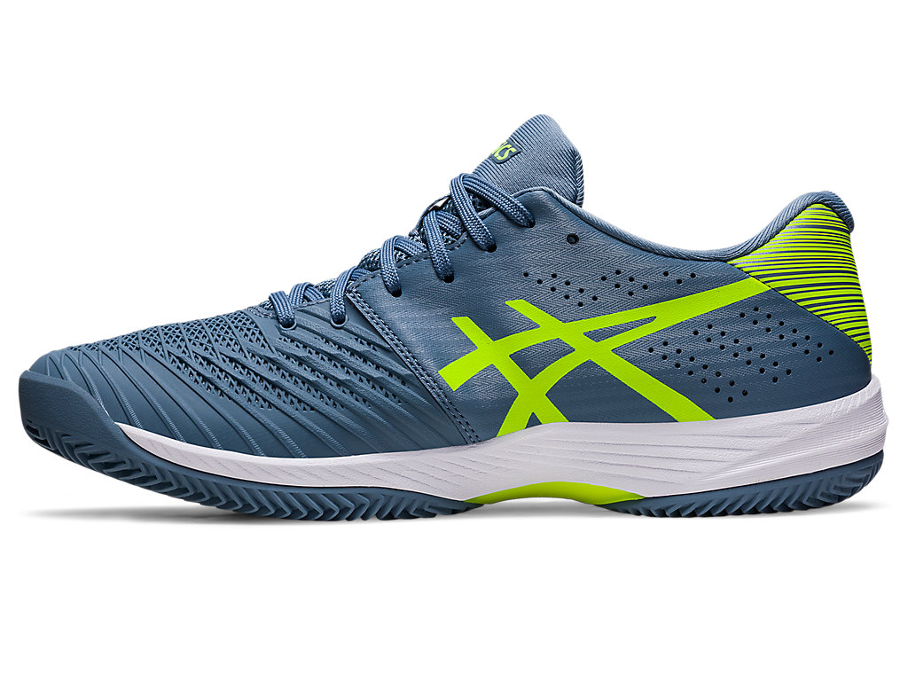 Asics Solution Swift Ff Clay Tenisove Tenisky Panske Siva Modre Zelene | 0594-AJLUF