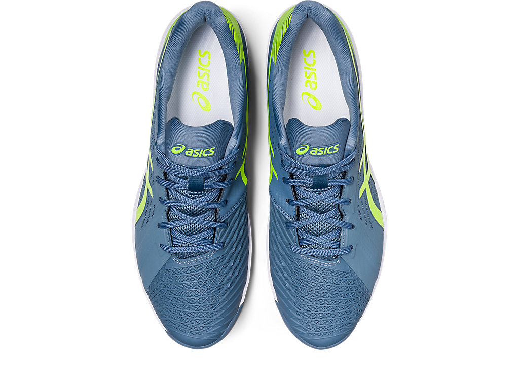 Asics Solution Swift Ff Clay Tenisove Tenisky Panske Siva Modre Zelene | 0594-AJLUF