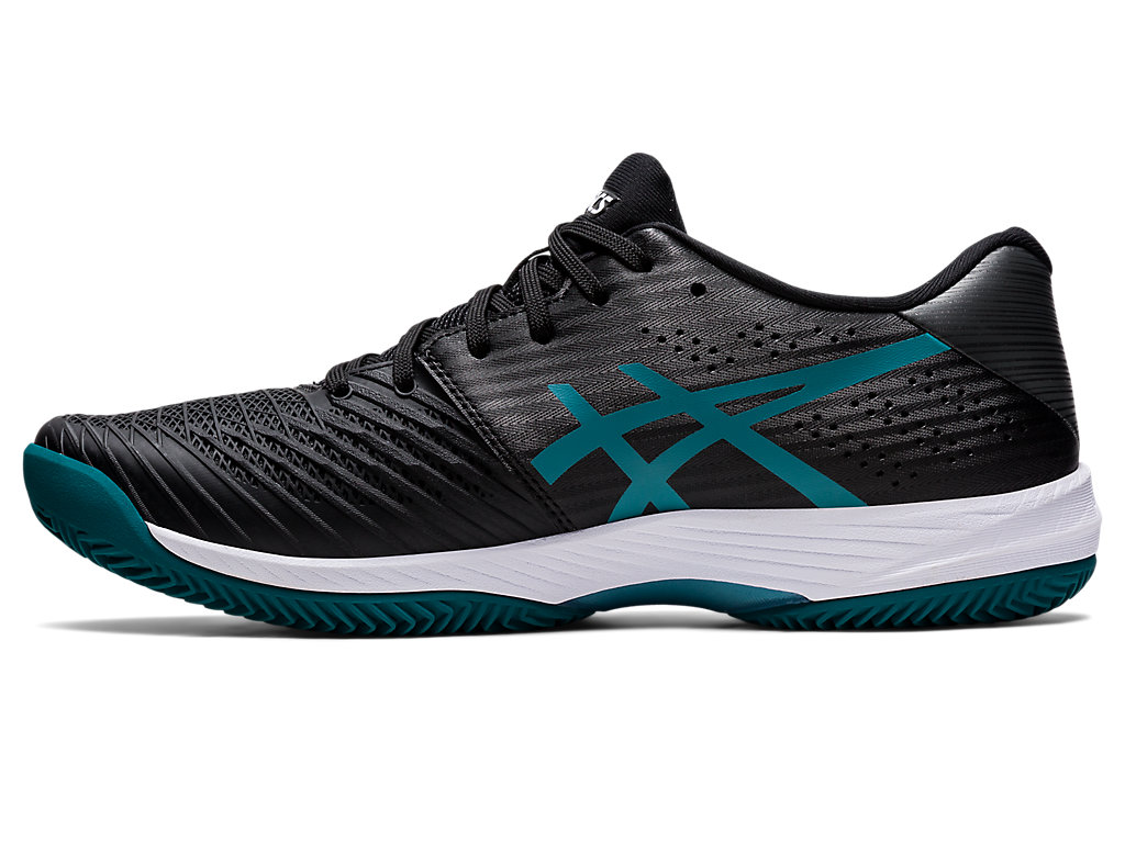 Asics Solution Swift Ff Clay Tenisove Tenisky Panske Čierne Tmavo Zelene | 5108-NWQOX