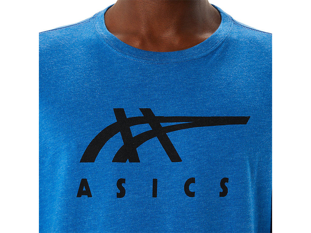 Asics Stripe Sleeve Tee Tricko Damske Modre | 4165-PYKTV