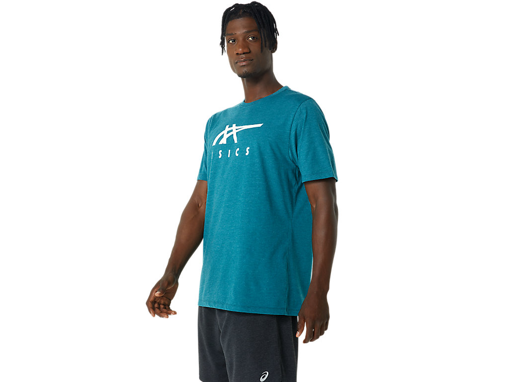 Asics Stripe Sleeve Tee Tricko Damske Tmavo Zelene | 2670-OVZED