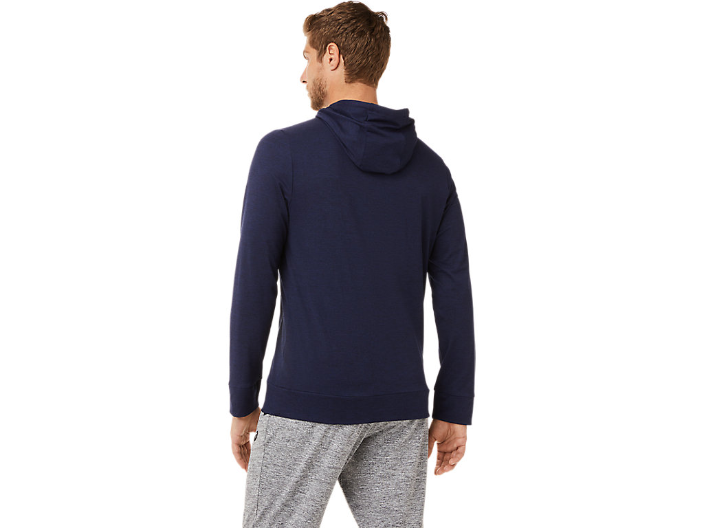 Asics Tech Pullover Mikiny S Kapucňou Panske Námornícka Modrá | 6237-HDFVJ