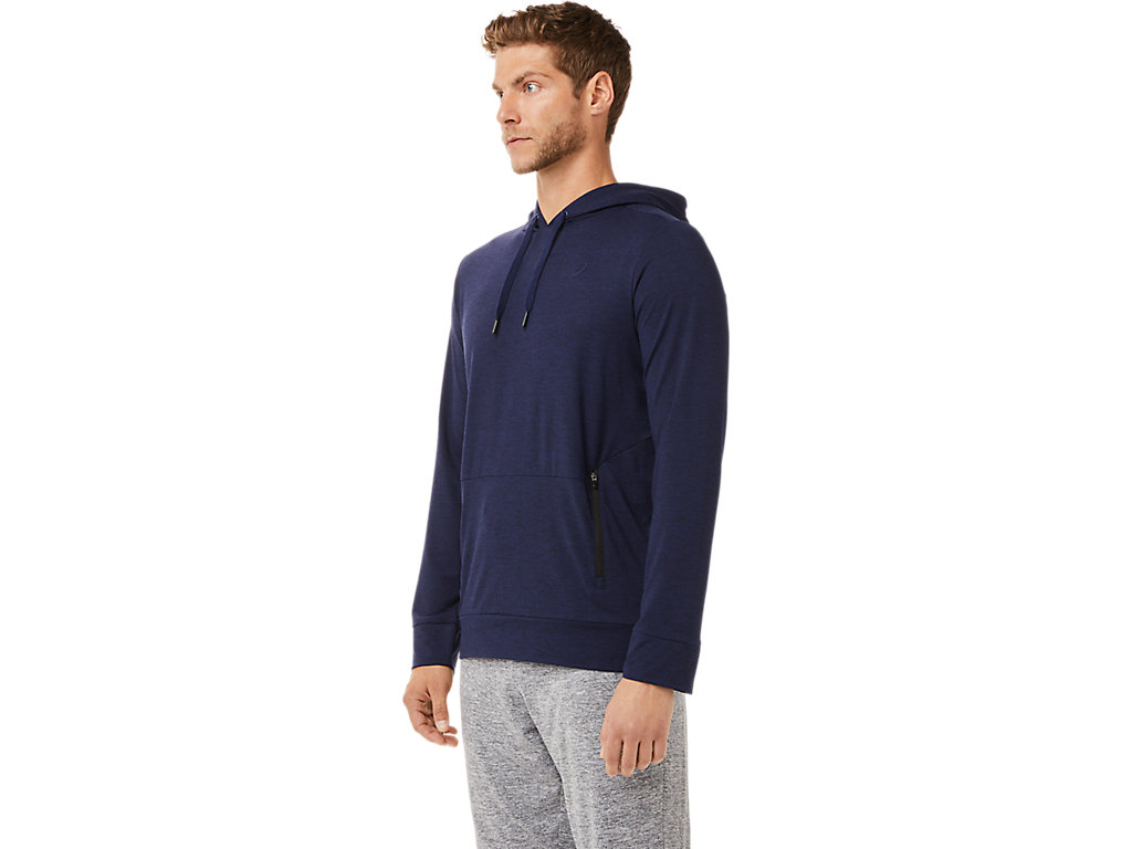 Asics Tech Pullover Mikiny S Kapucňou Panske Námornícka Modrá | 6237-HDFVJ