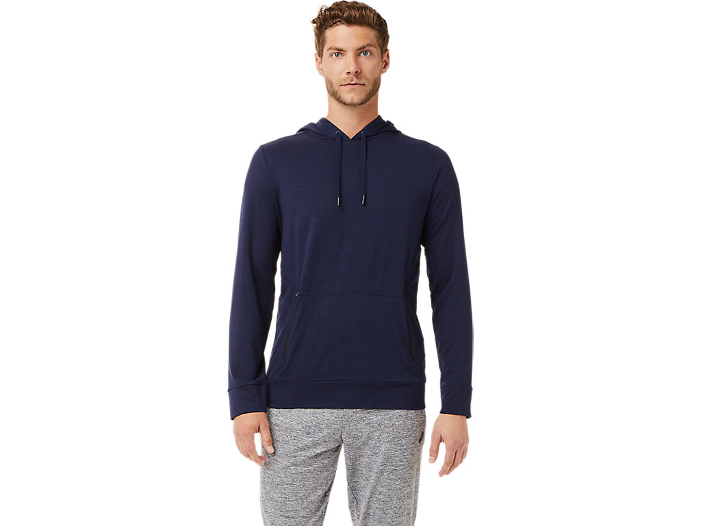 Asics Tech Pullover Mikiny S Kapucňou Panske Námornícka Modrá | 6237-HDFVJ