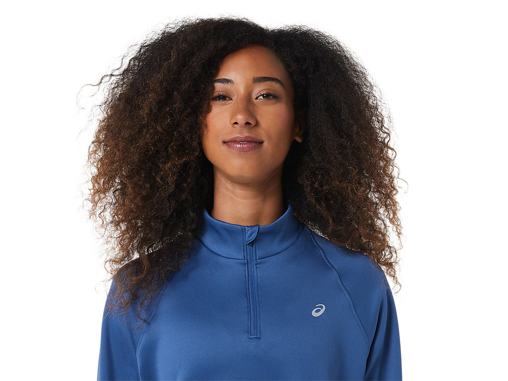 Asics Thermopolis 1/4 Zip Tricko Damske Tmavo Siva | 5637-DKVZF