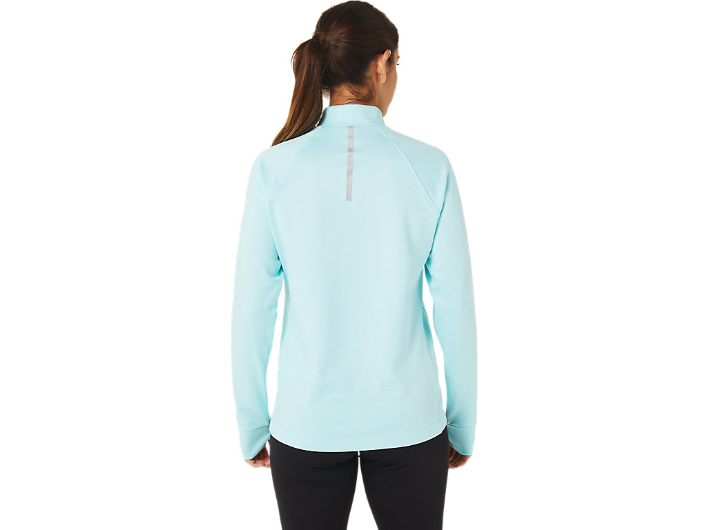 Asics Thermopolis 1/4 Zip Tricko Damske Modre | 9175-XROCF