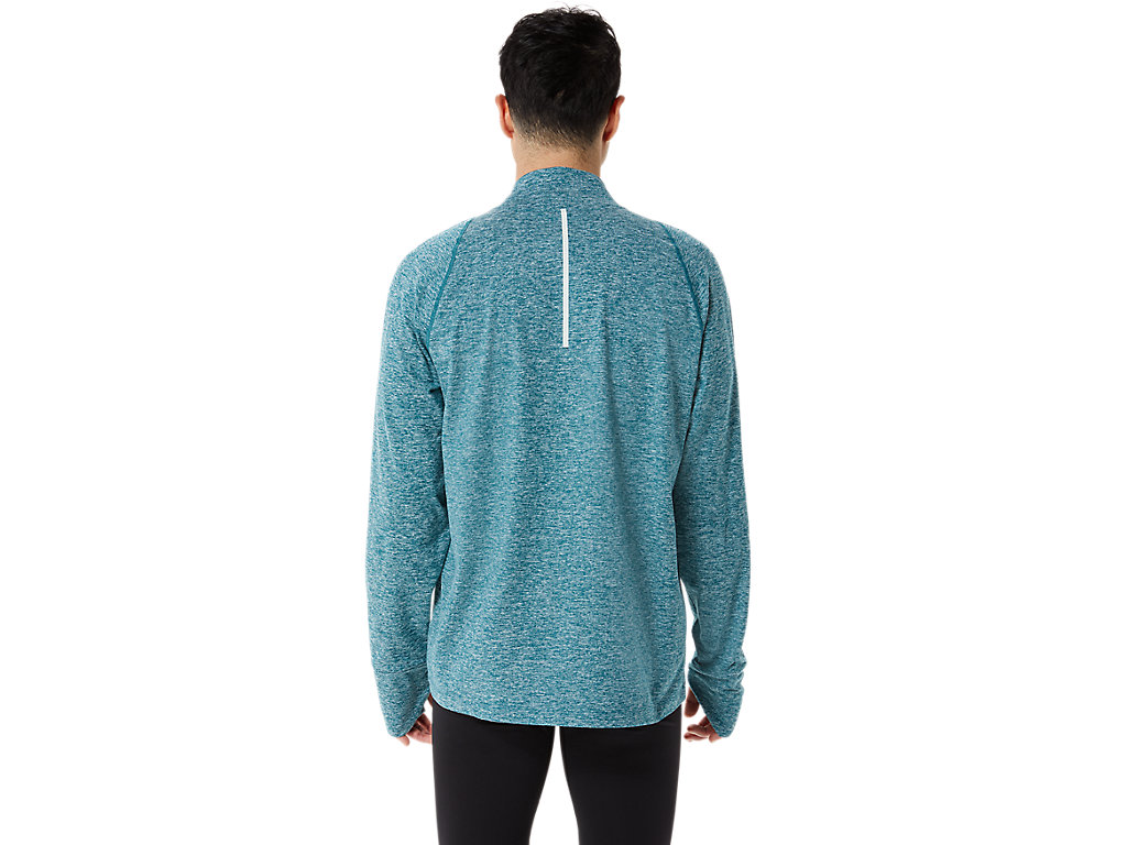 Asics Thermopolis Quarter Zip Tricko Panske Modre | 5962-BSDIT