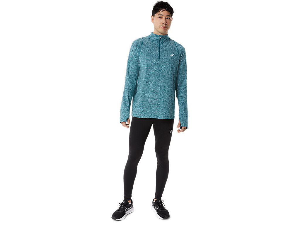 Asics Thermopolis Quarter Zip Tricko Panske Modre | 5962-BSDIT