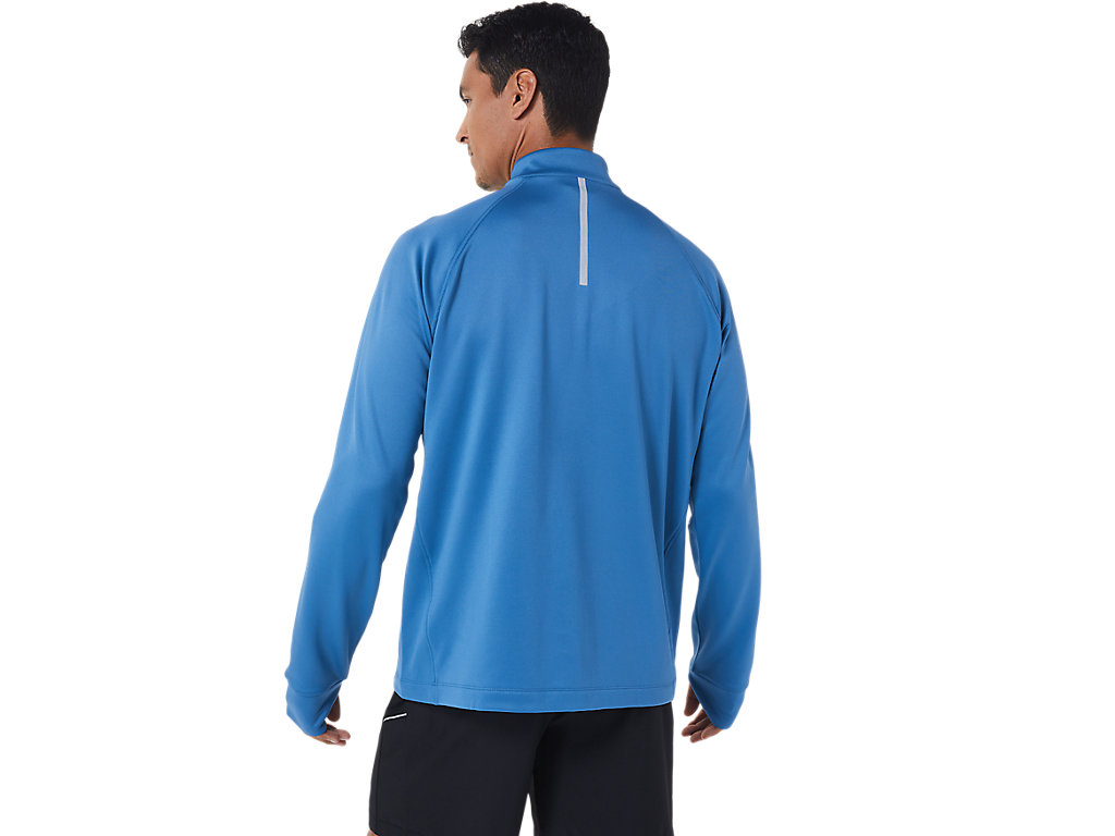 Asics Thermopolis Zimná 1/2 Zip Tricko Panske Modre | 1425-KJTVW