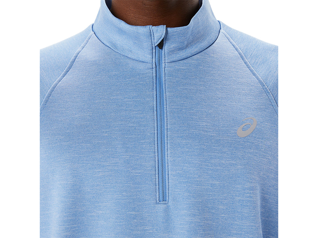 Asics Thermopolis Zimná 1/2 Zip Tricko Panske Modre | 7239-BOSHI