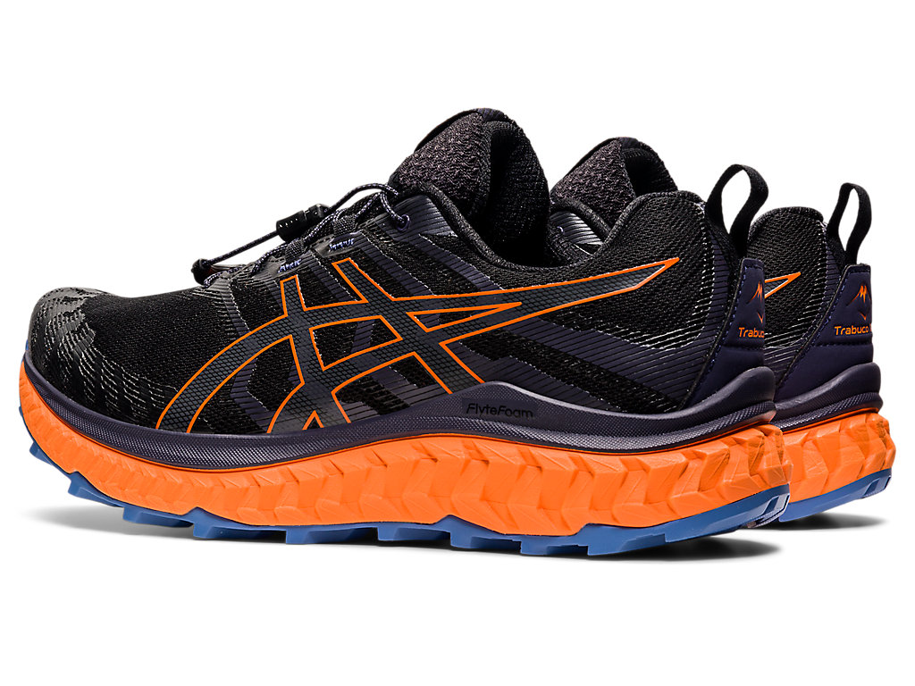 Asics Trabuco Max Trailove Bezecke Tenisky Panske Čierne Oranžové | 6084-FSXAJ