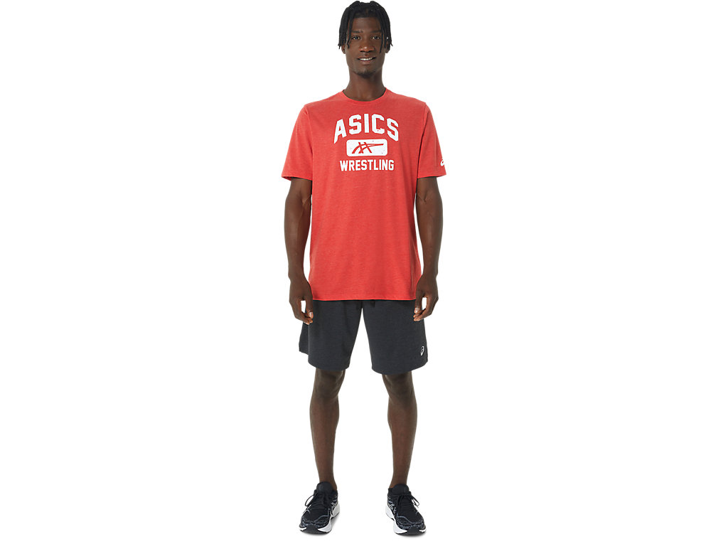 Asics Unisex Wrestling Grafika Tee Tricko Panske Červené | 0289-CPOFE