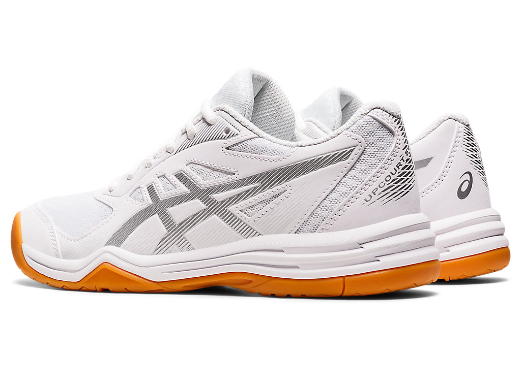 Asics Upcourt 5 Tenisky Na Volejbal Damske Biele Strieborne | 5461-YUTID