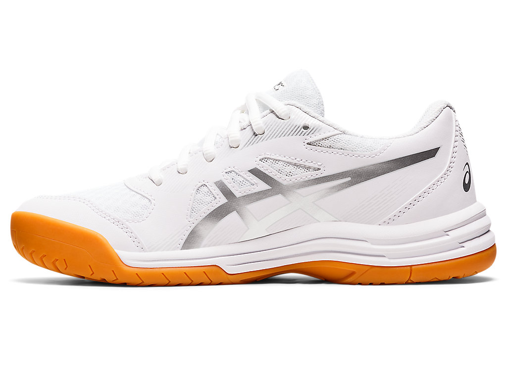 Asics Upcourt 5 Tenisky Na Volejbal Damske Biele Strieborne | 5461-YUTID