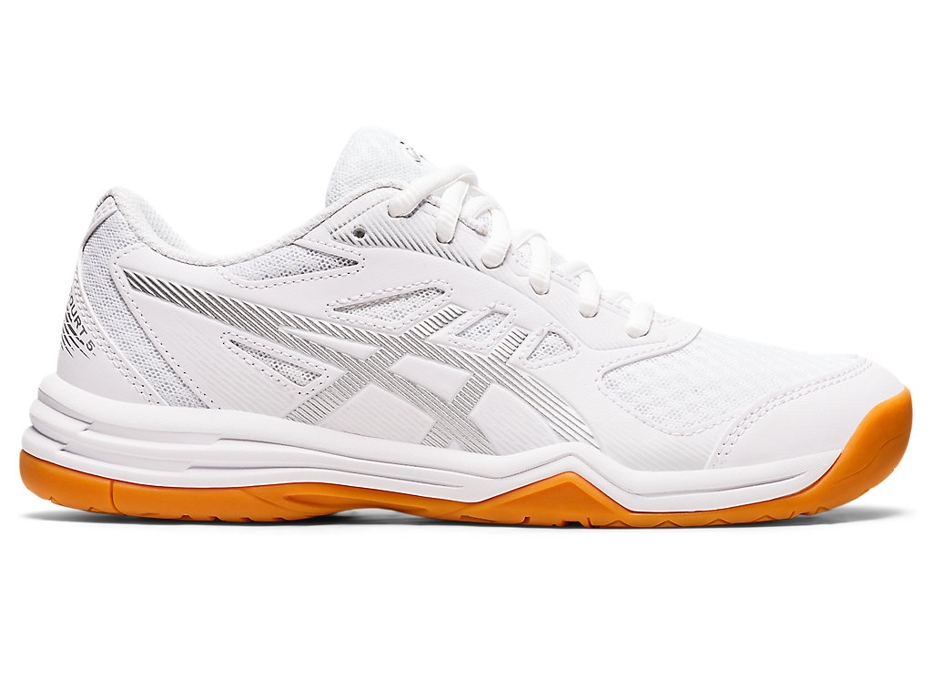 Asics Upcourt 5 Tenisky Na Volejbal Damske Biele Strieborne | 5461-YUTID