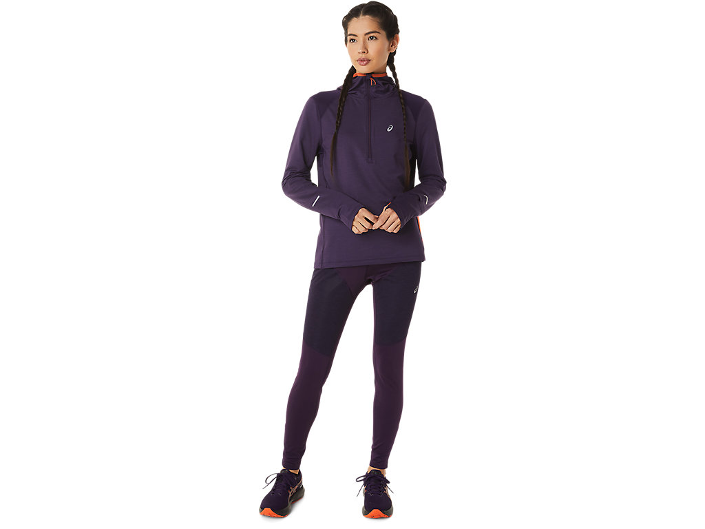 Asics Zimná Run Long Sleeve Mikiny S Kapucňou Damske Oranžové | 1037-QMLKT